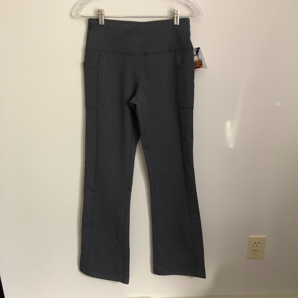NWT Willit Sports Flare Legging Sweatpants Dark Gray Women's Size S